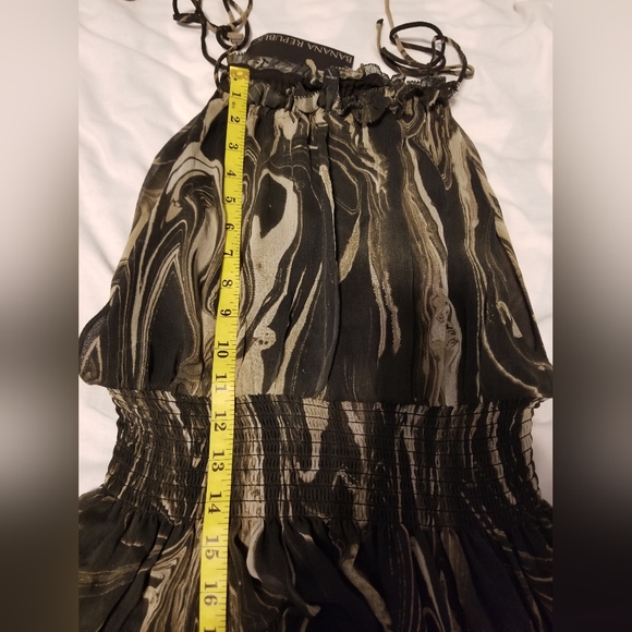 NWT Banana Republic Georgette Halter Mini Dress Marble Smoke Size Small - Picture 7 of 15